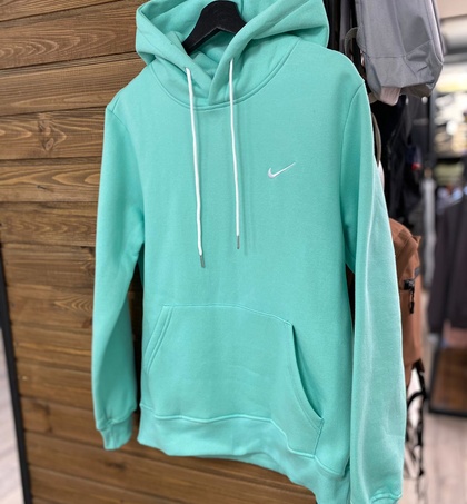 Hoodie Nike "white logo" (mint) flis