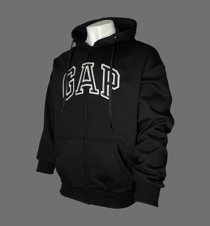 GAP Zip Hoodie (Black/White/Black)