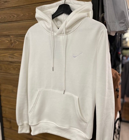 Hoodie Nike "white logo" (white) flis